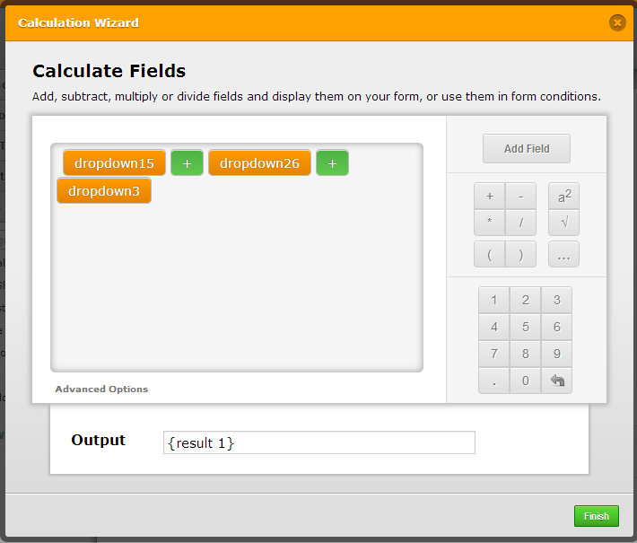 Create form that can calculate values according to users selection Screenshot 51