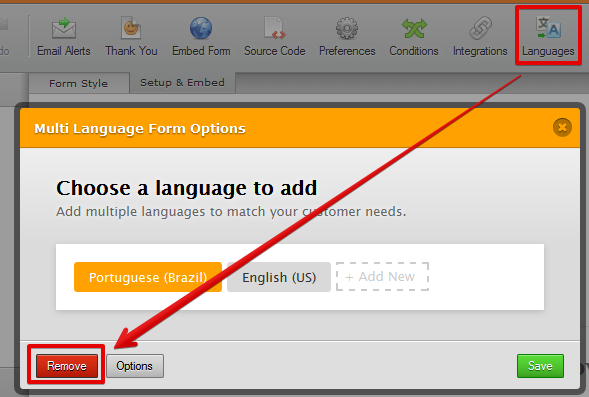 Save and continue later method does not work if the second form has language option enabled Screenshot 20