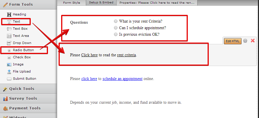 How to anchor Link to list the question, but hid the answer until click? Image 1 Screenshot 20