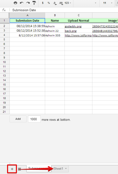 How can I change the input row with Google Spreadsheet Integration? Image 1 Screenshot 20