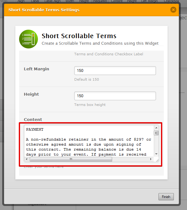 502 Bad Gateway Error on Scrollable Terms Widget Image 1 Screenshot 20
