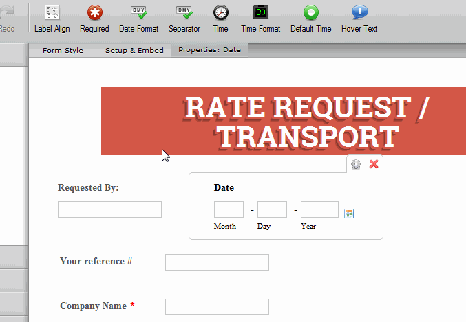 I want to make Date Input field to be in the same line where ...