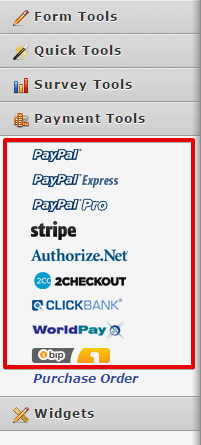 Form wont let me add a Payment Tool, it says it already has one Image 1 Screenshot 20