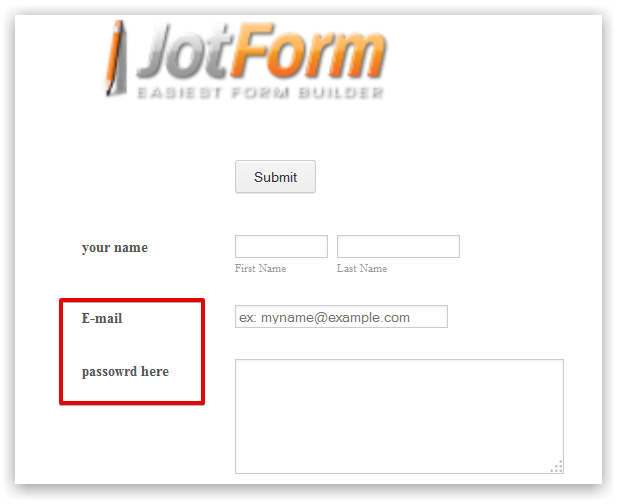 Unable to submit form Screenshot 20