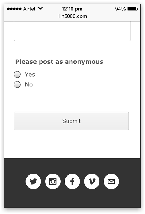 How do I get the submit button to show up on mobile devices when using Squarespace? Image 1 Screenshot 20