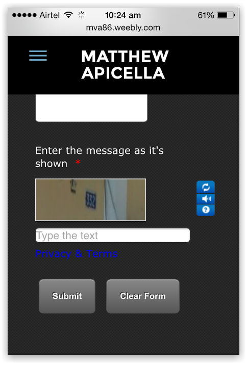 Form Captcha part not showing entire picture in mobile browser Image 1 Screenshot 20