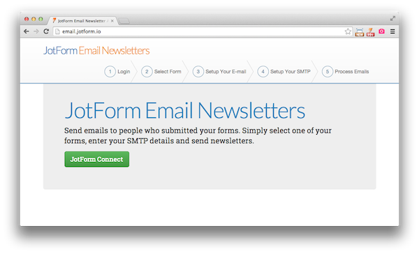 JotForm Email Newsletters