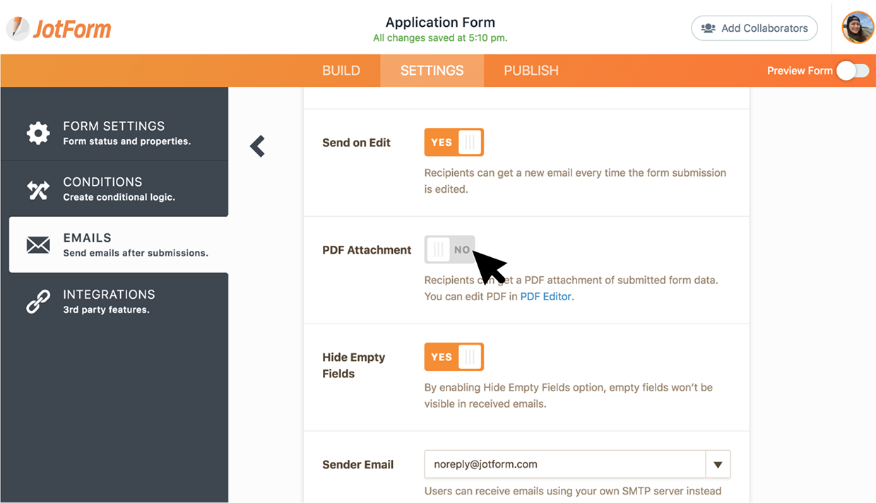 New feature: Create password protected PDFs for submission emails