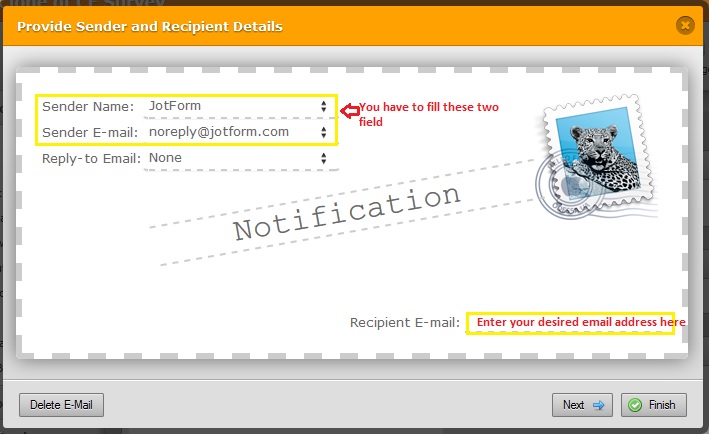 How can I setup notification, and how can I replay to contact form through my email client Image 1 Screenshot 20