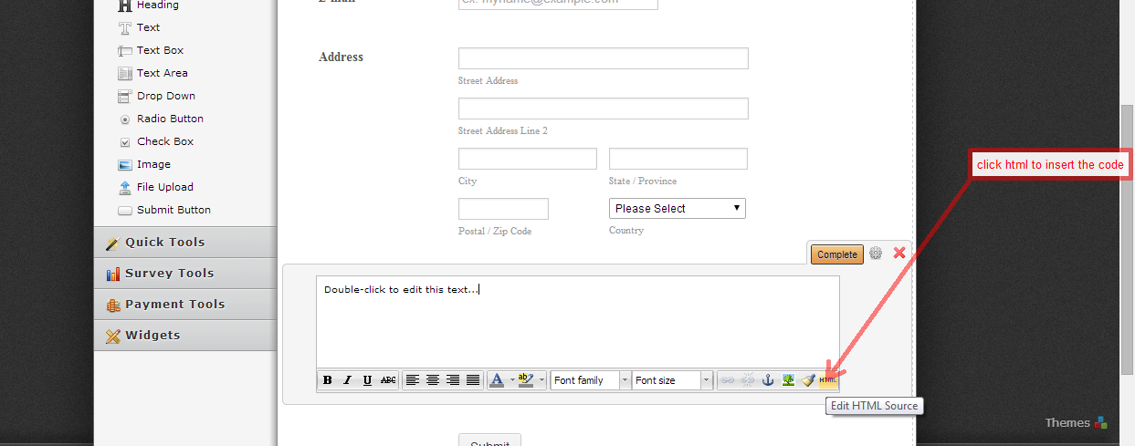 Can I add this line at the bottom of a form? Image 3 Screenshot 72