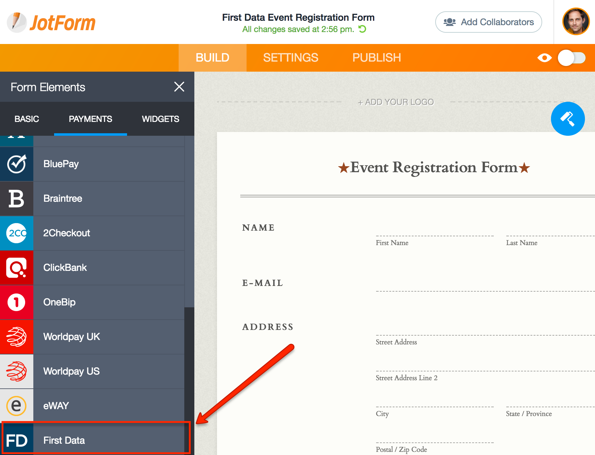 first data payeezy form