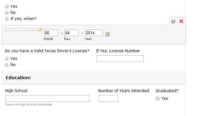 Form fields not lining up correctly Image 2 Screenshot 41
