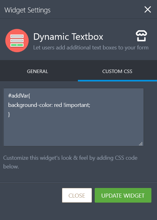 How do I change the button color for a Dynamic Textbox? Image 1 Screenshot 20
