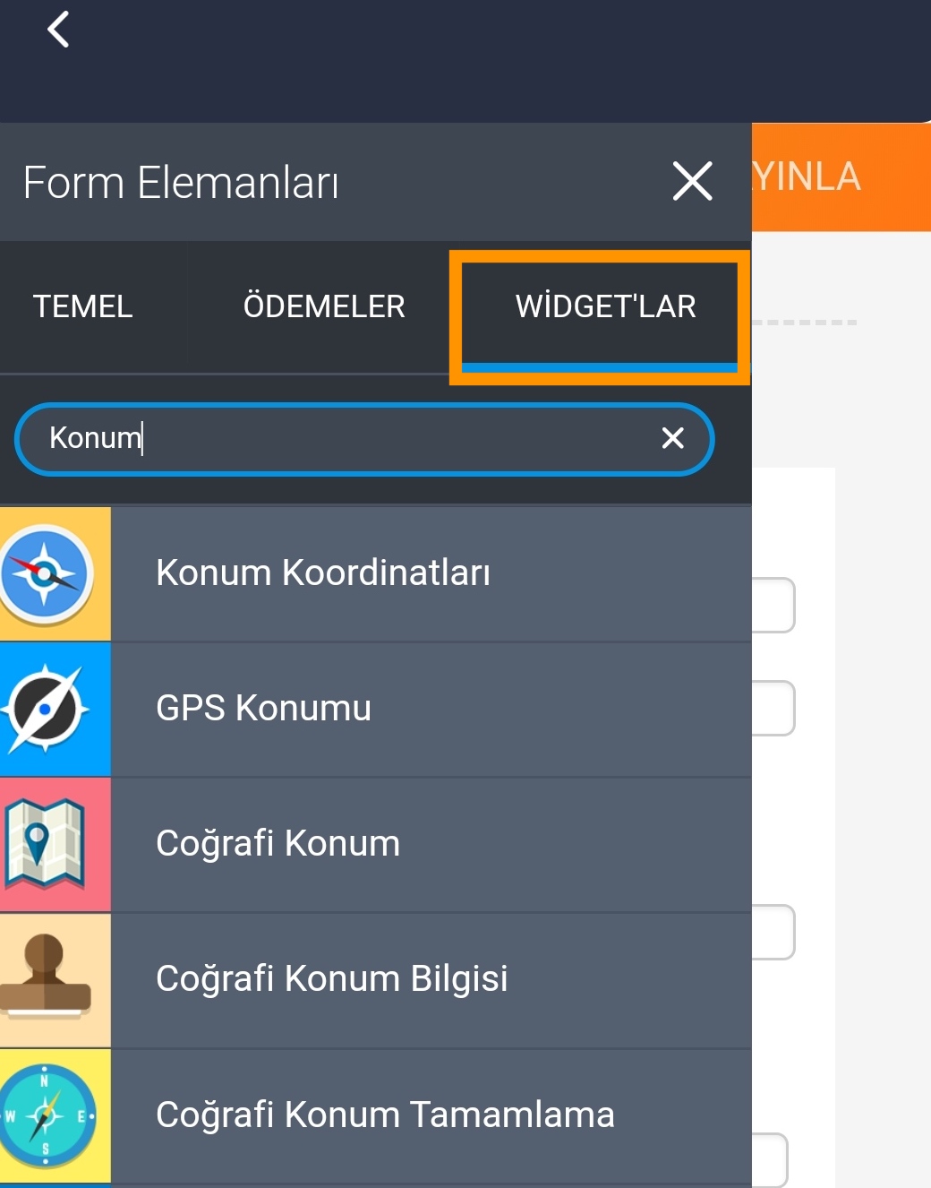 Mobil Formlar ile GPS Konum Bilgisi Toplama Image-3