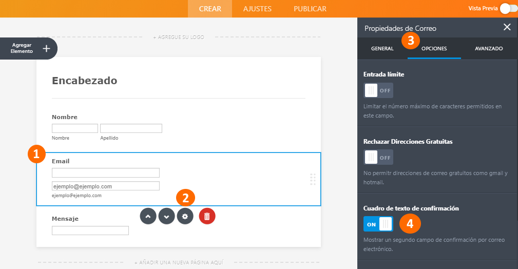 Agregando un Campo de Confirmación de Email Image-2