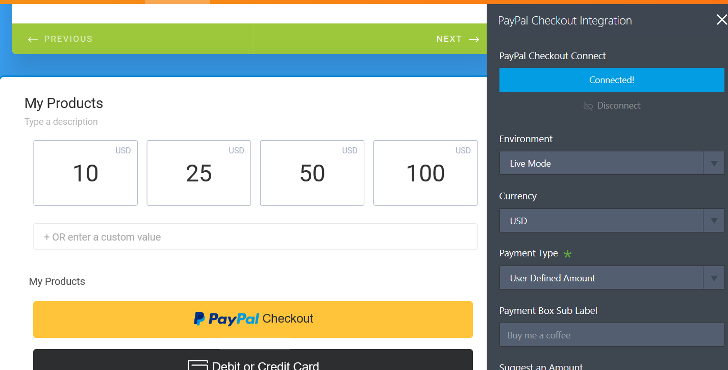 form cant integrate PayPal checkout Image 1 Screenshot 20