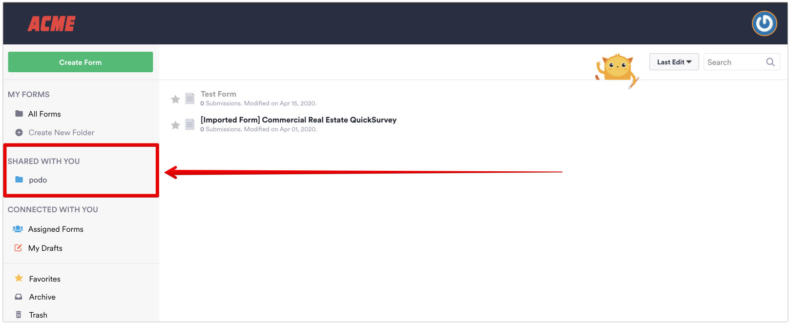 როგორ გავუზიარო ფორმები სხვა მომხმარებლებს Enterprise სერვერზე Image-6
