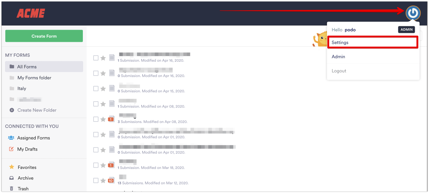 როგორ გავუზიარო ფორმები სხვა მომხმარებლებს Enterprise სერვერზე Image-1
