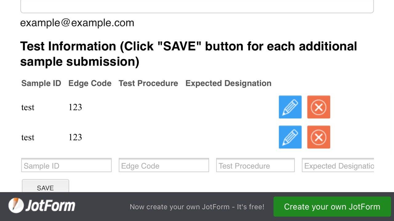 For some users of the template, the save button will not load Screenshot 51