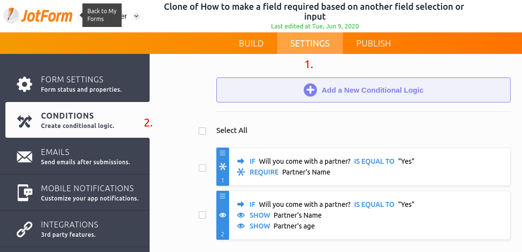 Example Form   fields appearing on clicking yes button Image 1 Screenshot 20