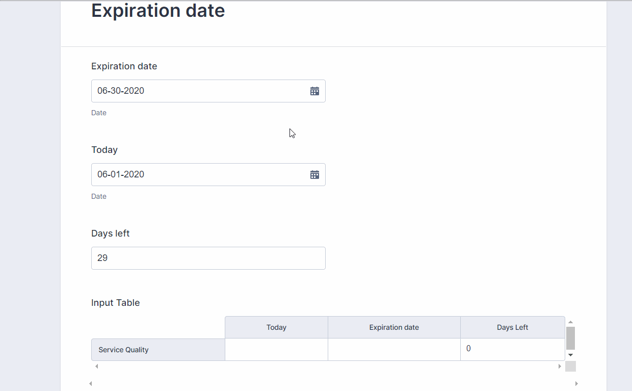 Calculating a number of days left when a date is plugged in Screenshot 0