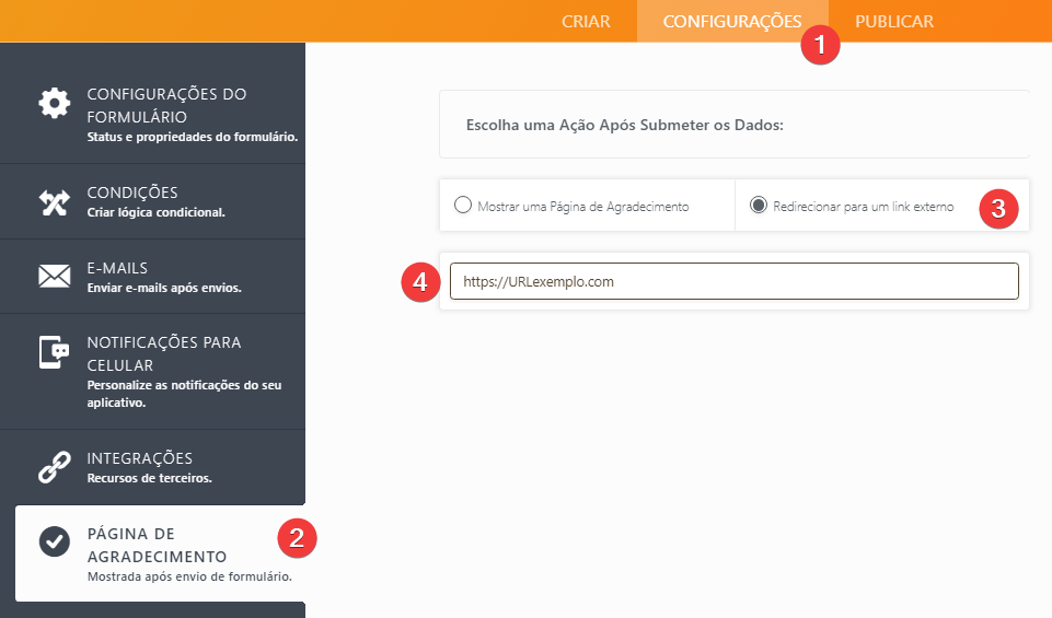 Redirecionar Usuários para uma Página Externa Após o Envio Image-1
