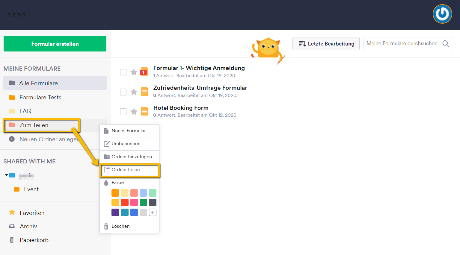 Wie Sie Formulare mit anderen Nutzern auf Enterprise-Servern teilen können Image-7