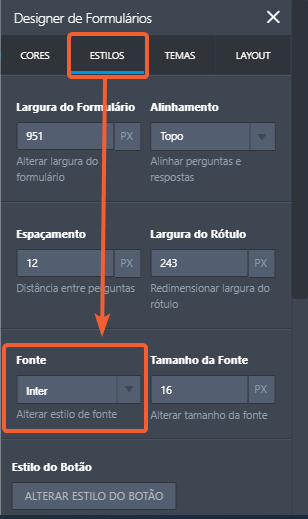 Como Alterar a Fonte do seu Formulário Image-2