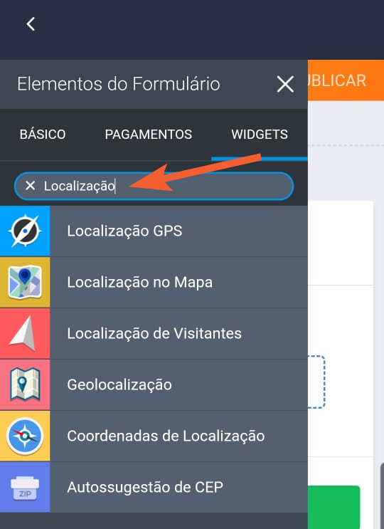 Como Coletar Dados de Localização com o aplicativo Jotform Image-3