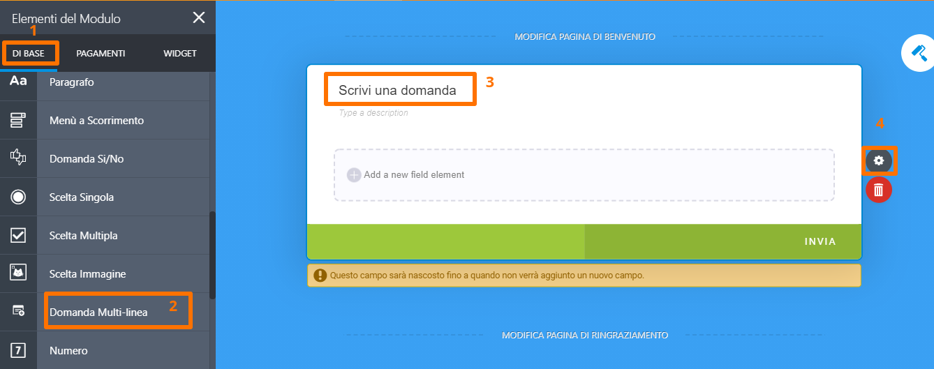 Moduli Cartolina: Come Utilizzare la Domanda Multi-linea Image-1