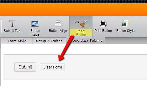 Form Reset Button | JotForm