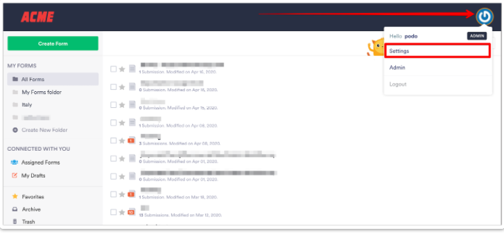 Как да споделяте форми с други потребители на Ентерпрайз сървър Image-1