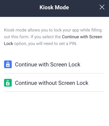 Come Utilizzare la Modalità Kiosk su Jotform Mobile Forms Image-3