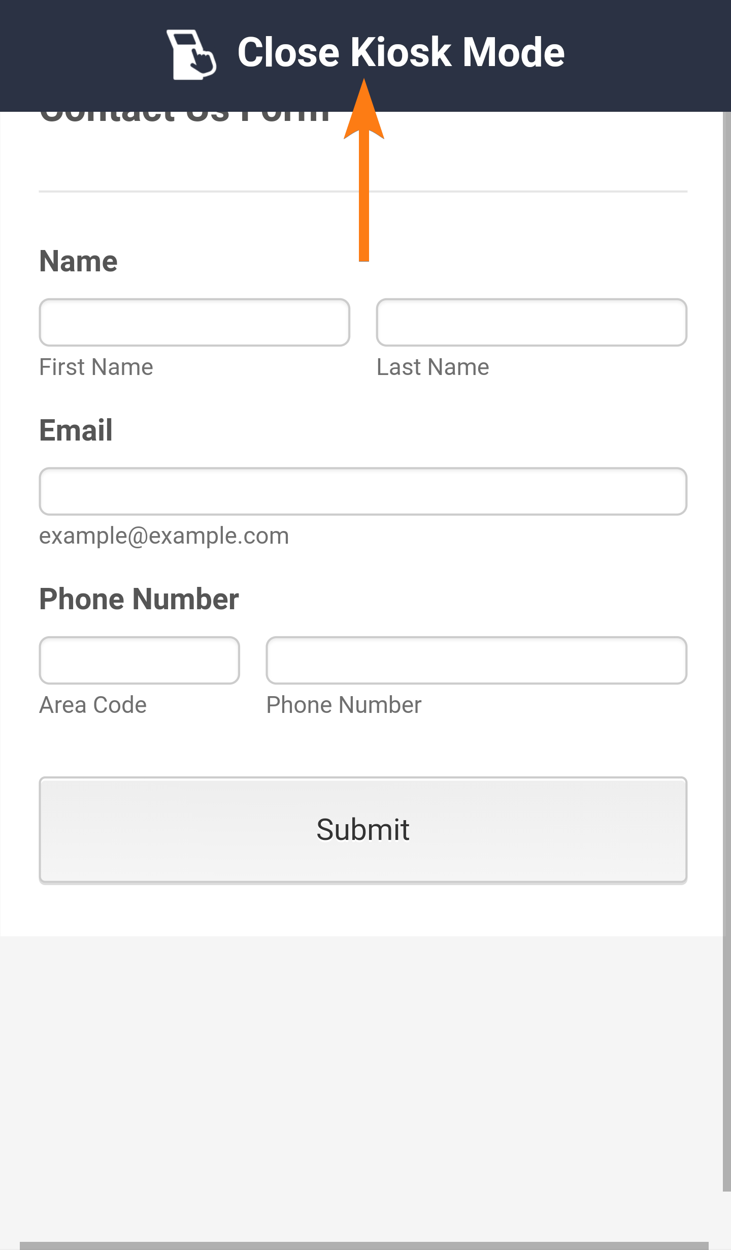 Come Utilizzare la Modalità Kiosk su Jotform Mobile Forms Image-6