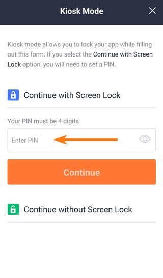როგორ გამოვიყენო კიოსკის რეჟიმი Jotform-ის მობილურ ფორმებში Image-4
