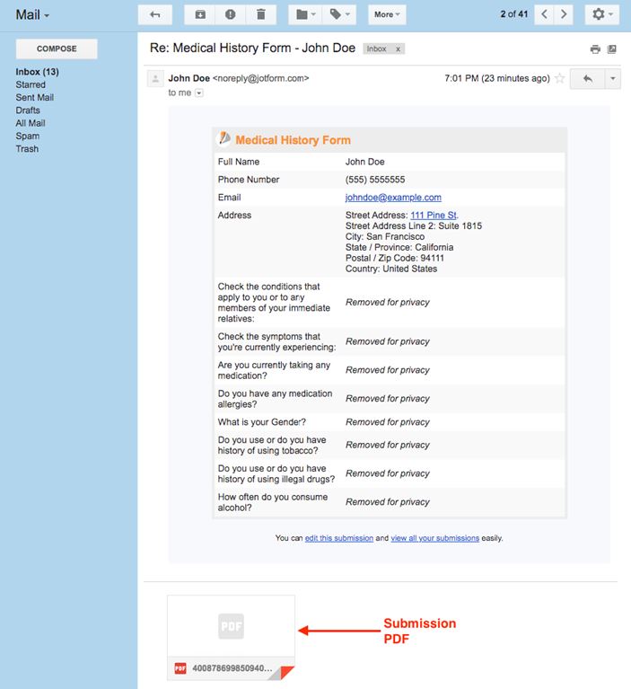 Miten liittää lomakevastaukset PDF-tiedostona sähköposteihin Image-6