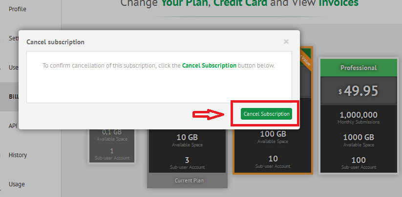 How i can switch my plan to free? Image 3 Screenshot 62
