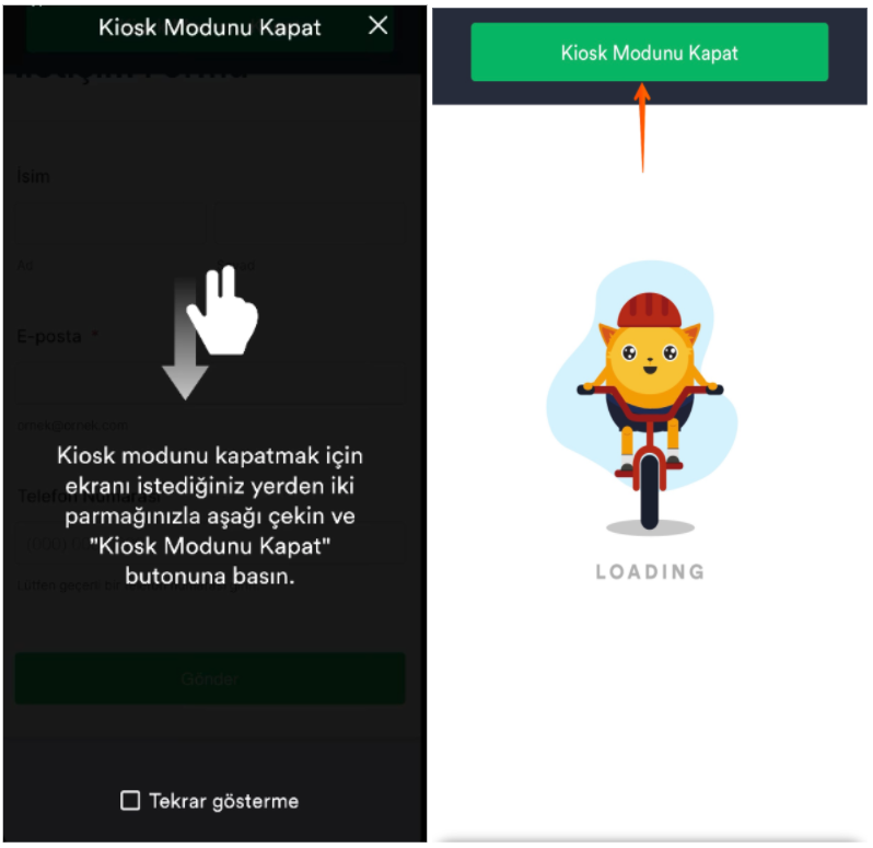 Jotform Mobil Formlarda Kiosk Modu Nasıl Kullanılır? Image-5
