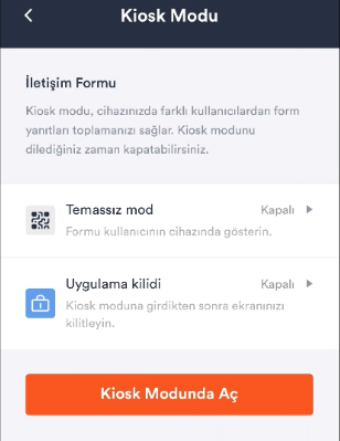 Jotform Mobil Formlarda Kiosk Modu Nasıl Kullanılır? Image-3