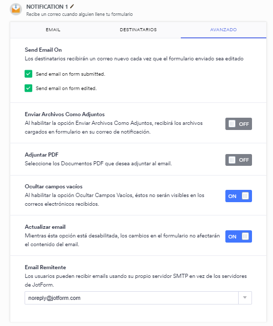 Explicación de la configuración de notificación por correo electrónico y respuesta automática Image-6