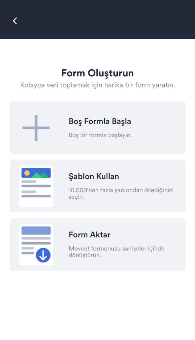 Jotform Mobil Formlar'ı Kullanarak İlk Formunuzu Oluşturma Image-2