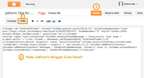 My contact form do not appear in blogger Image 1 Screenshot 31