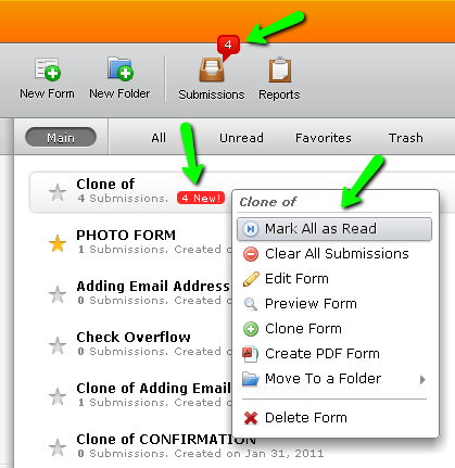Can I Mark All Entries In My Forms As Read With Only One Click Find out here how to mark all as read in an icloud mail folder at icloud.com. can i mark all entries in my forms as