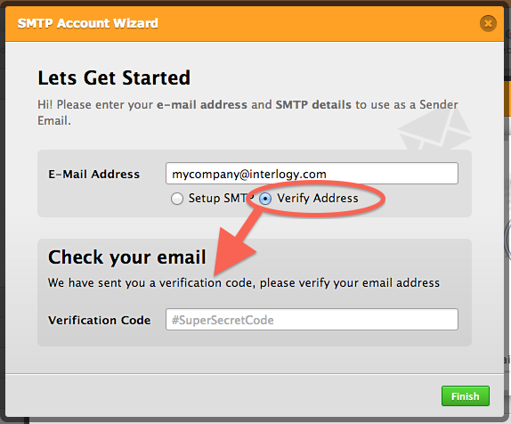 verify email code