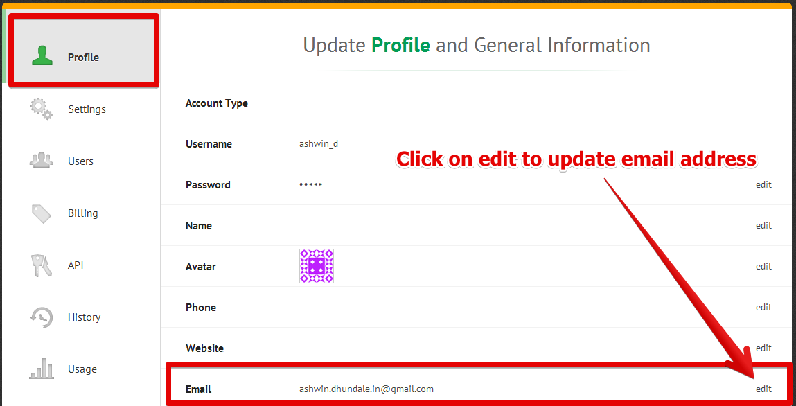 How do I change a default email address Image 2 Screenshot 51