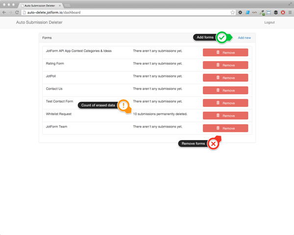 auto submission deleter