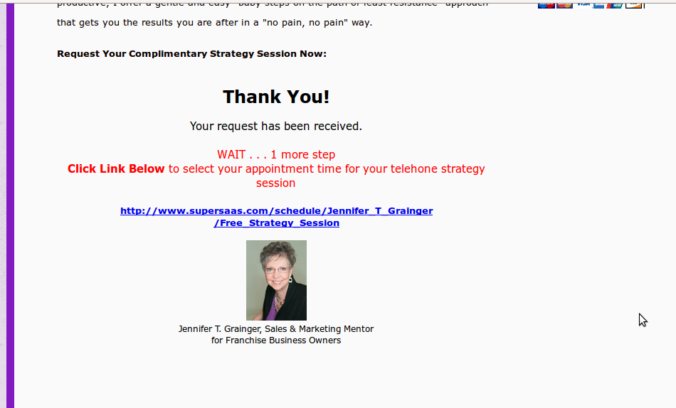 the thank you page does not pop up when I test the form after embedding it on my website Image 1 Screenshot 30