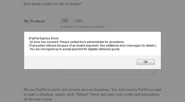 Error Messages with PayPal Express Image 1 Screenshot 20