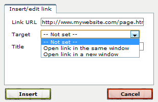 I would like to customise a hyperlink from my form to our own website Screenshot 83