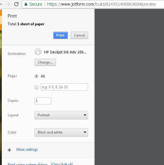 Form How Can I Print A Form 